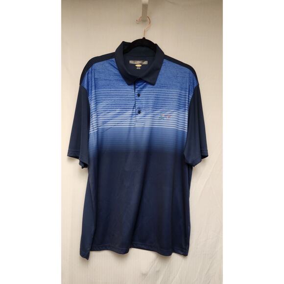 Greg Norman Performance Golf Polo Shirt Soft Lots Of 2 Size XXL White/Blue - Picture 2 of 9